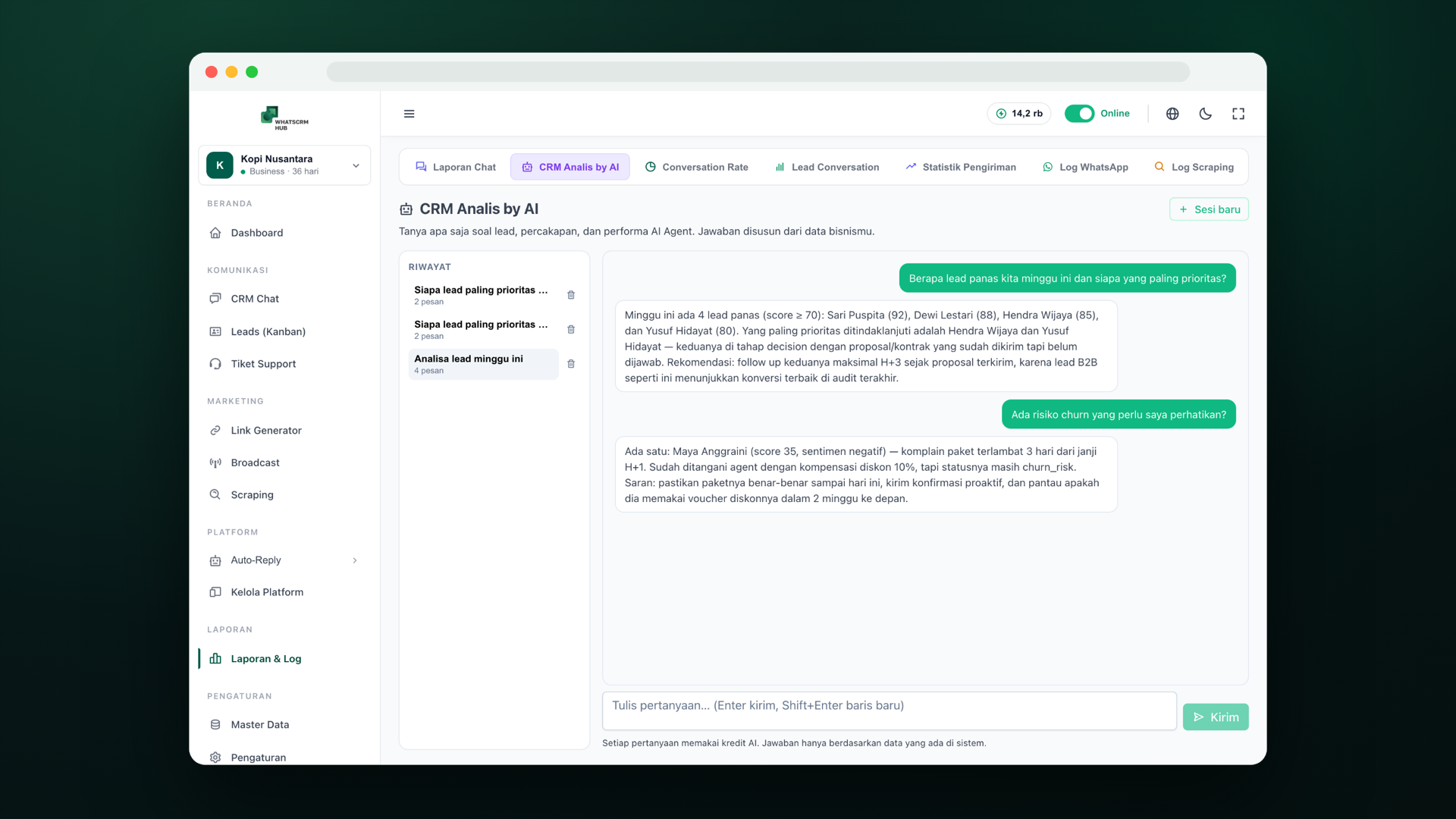 Startup Founder — WhatsCRM Hub