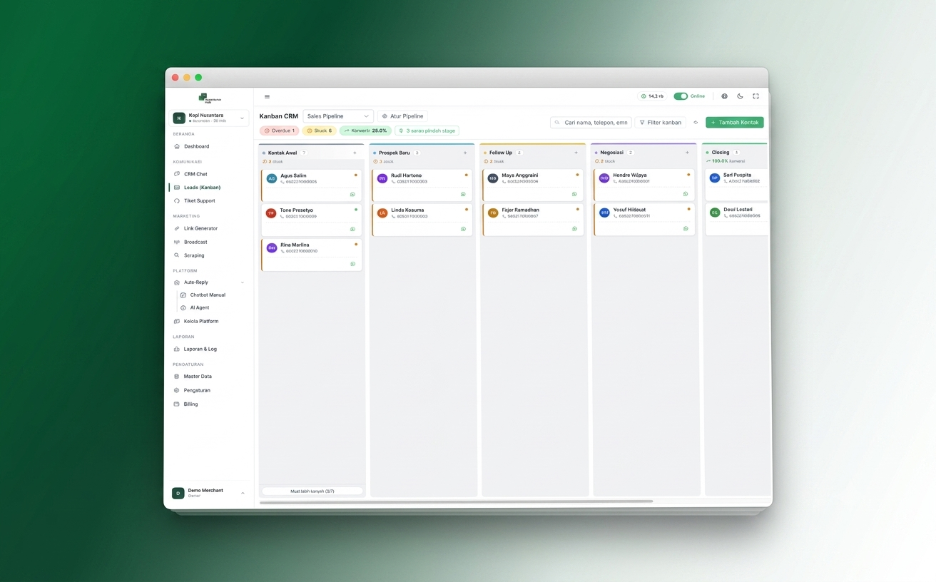 Sales Manager — WhatsCRM Hub